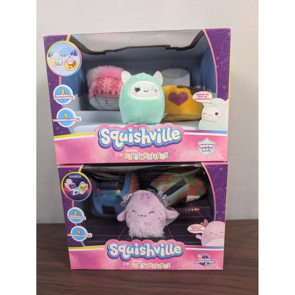 Squishmallows Squishville Accessory Set Unisex 2-Inch Multicolor New